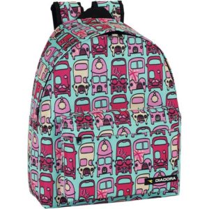 MOCHILA DIADORA ESTAMPADA COLOR TURQUESA